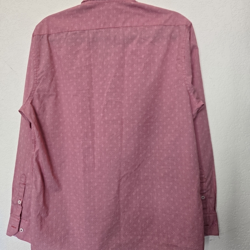 PENGUIN Men's Pink Button-Up Shirt.Size 15 1/2 - Picture 7 of 10